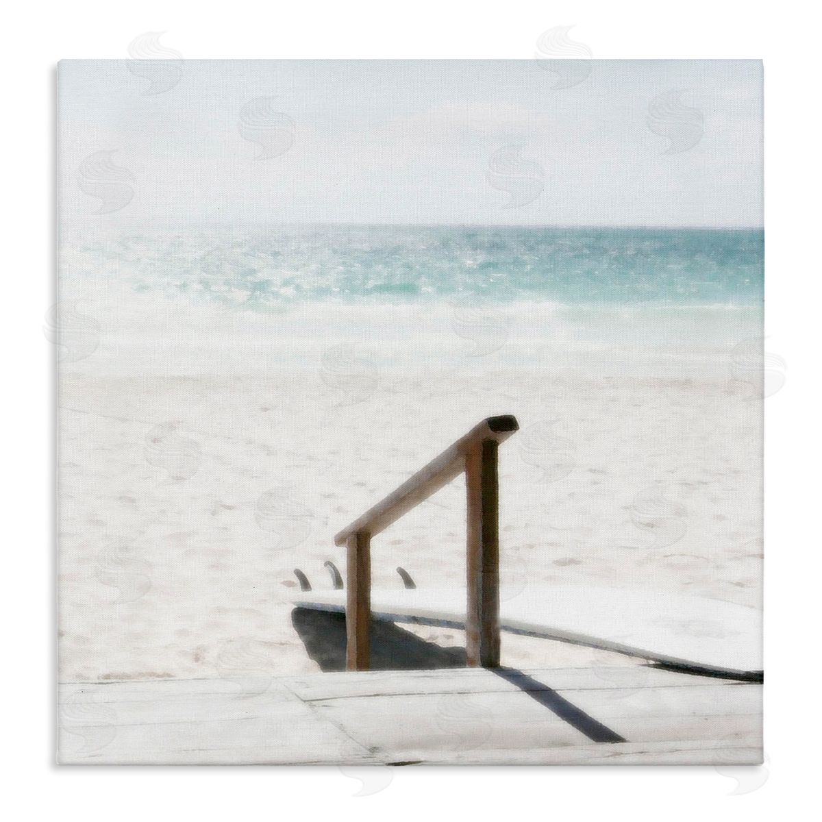 Noah Bay Resting Board Beach Coast Canvas Wall Art Print