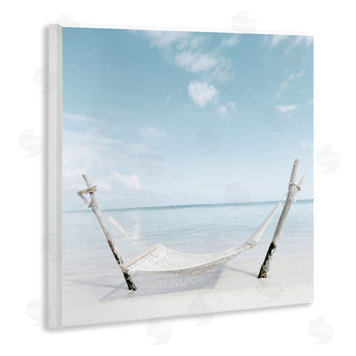Noah Bay Rustic Hammock Beach Coast Wall Plaque Art Print