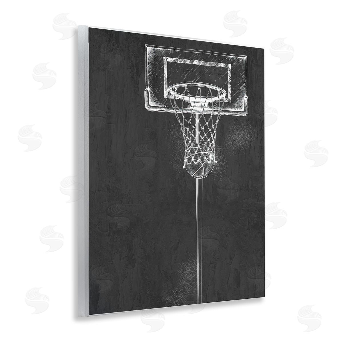 Kim Allen Basketball Dunk Score Wall Plaque Art Print