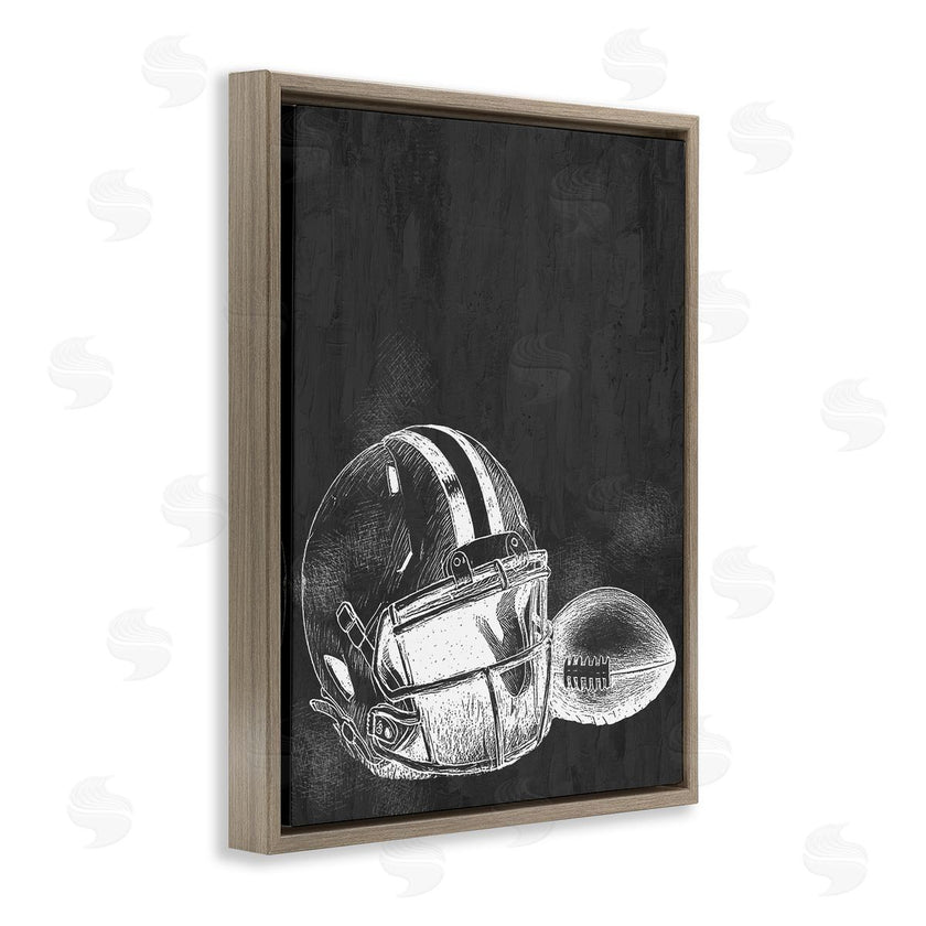 Kim Allen | Monochrome Football Helmet & Ball
