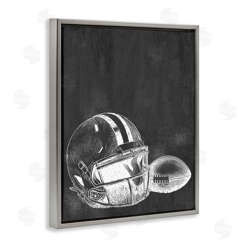 Kim Allen | Monochrome Football Helmet & Ball