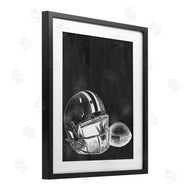 Kim Allen | Monochrome Football Helmet & Ball