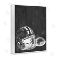 Kim Allen | Monochrome Football Helmet & Ball