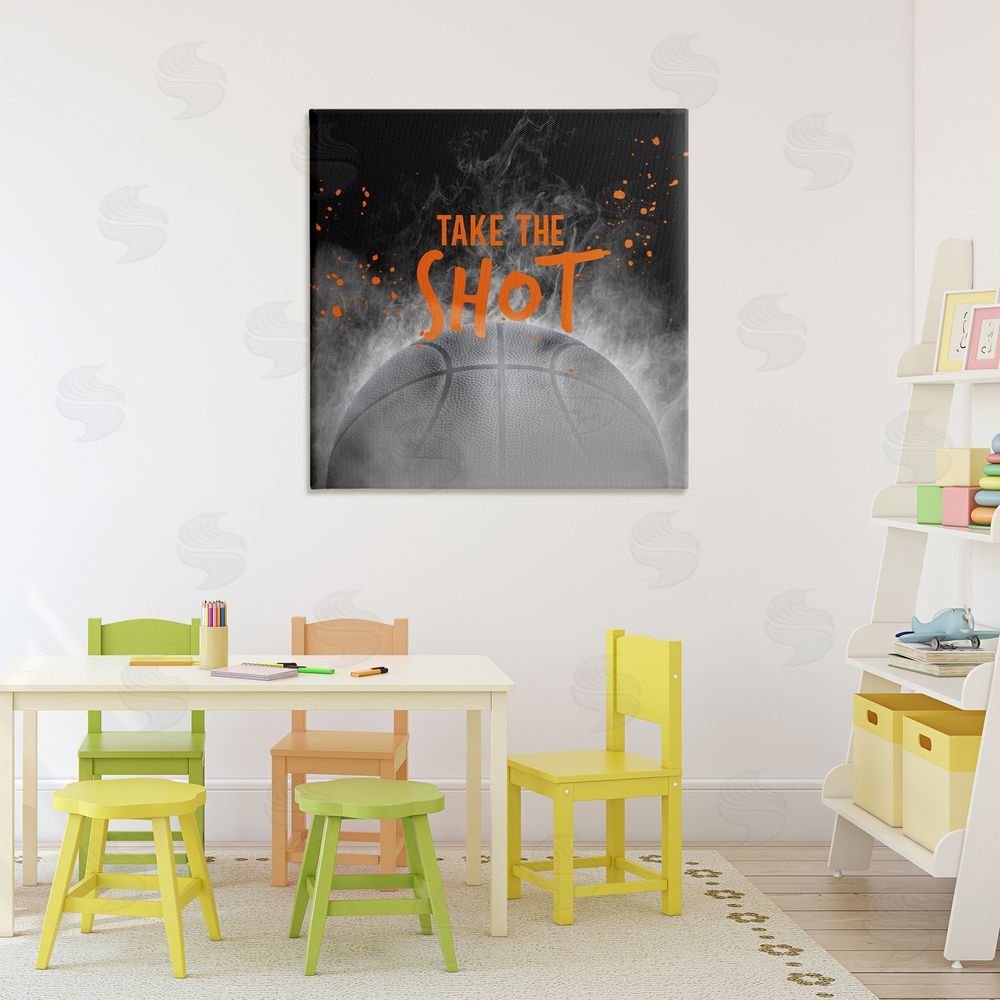 Kim Allen Take The Shot Basketball Printed Wall Art in Room