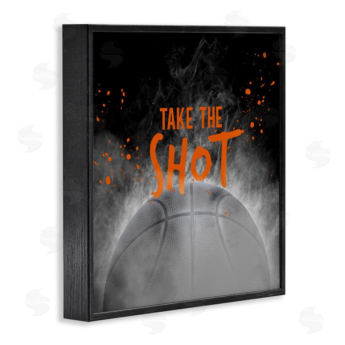 Kim Allen Take The Shot Basketball Black Framed Giclee Art Print