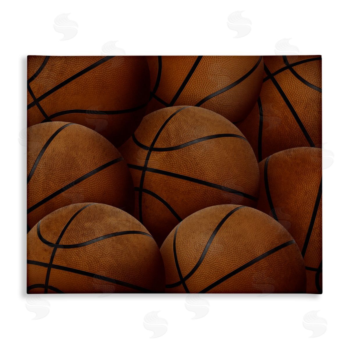 Marcus Prime Bin Of Basketballs Canvas Wall Art Print