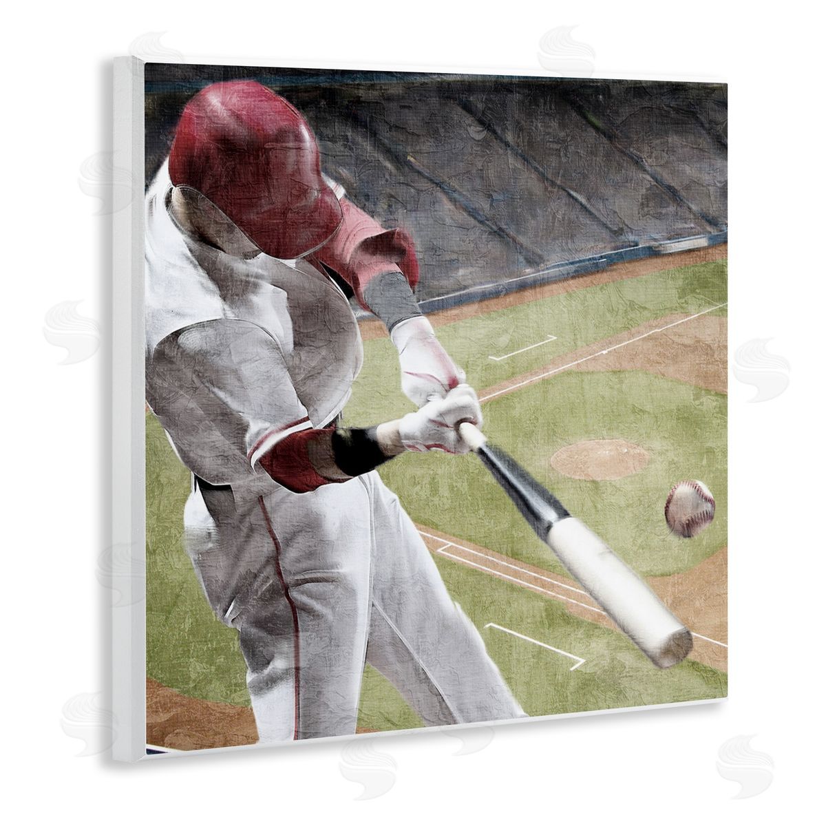 Kim Allen Baseball Swing In Action Wall Plaque Art Print
