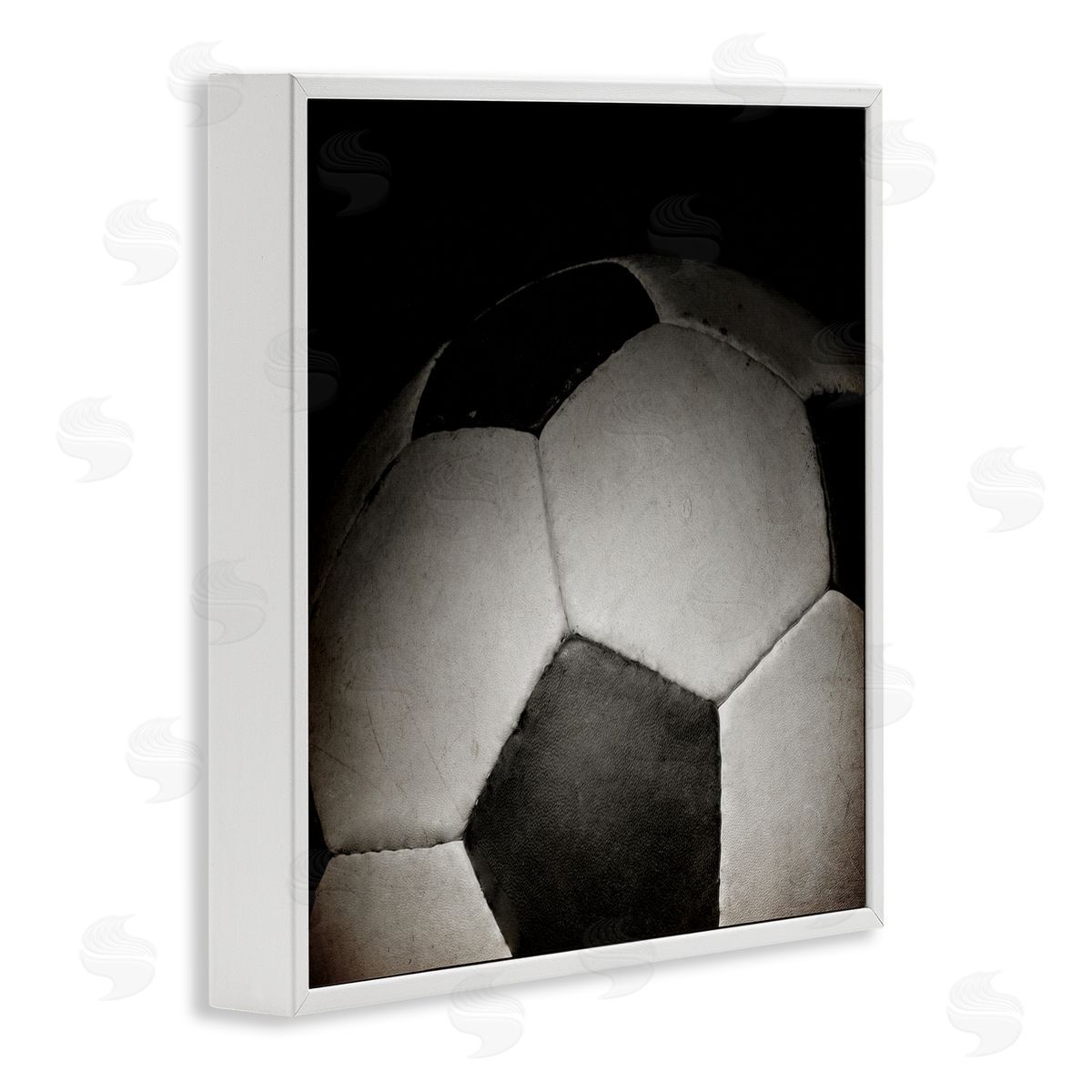 Kim Allen Soccer Closeup On Black White Frame Giclee Art Print