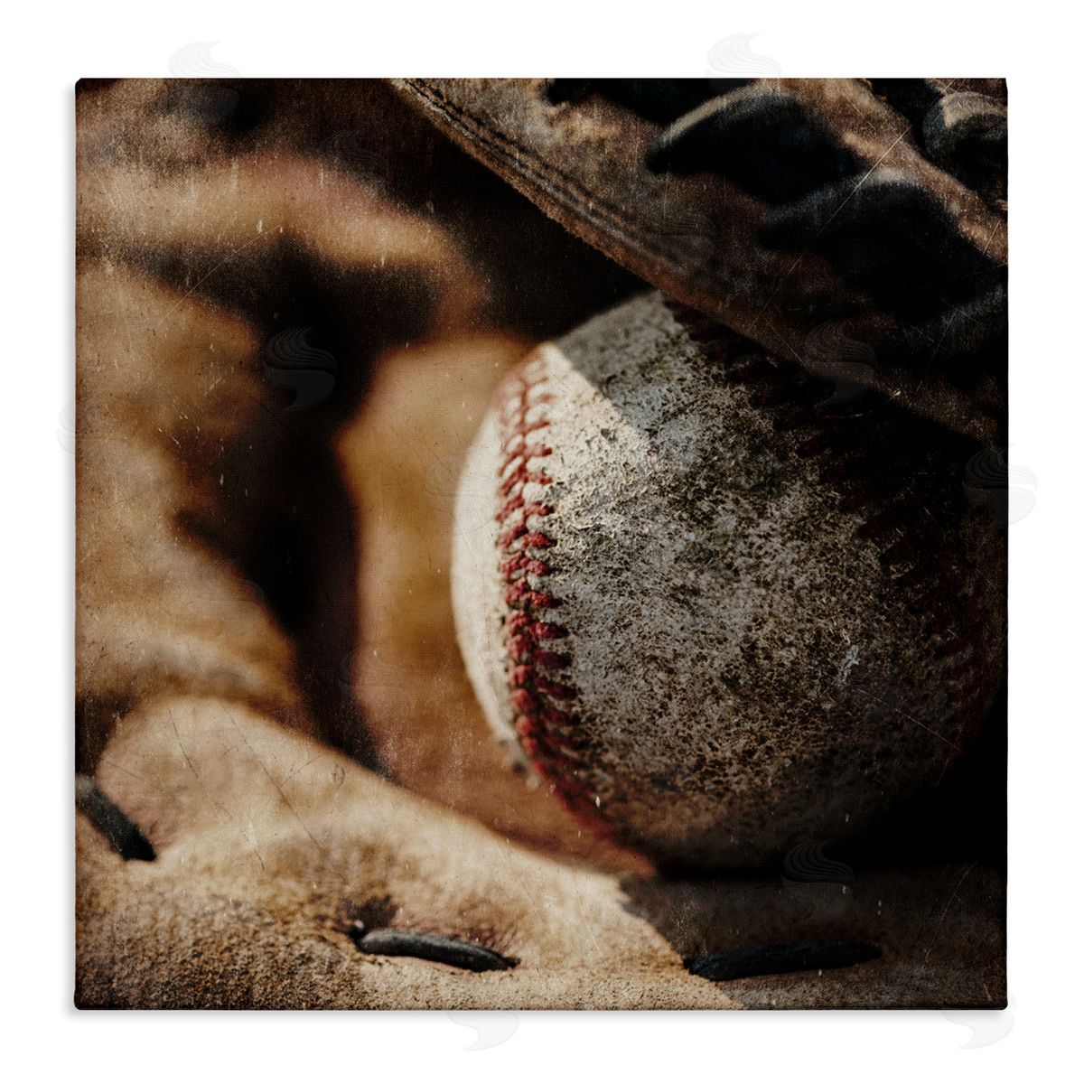 Kim Allen Be The Ball Baseball Canvas Wall Art Print