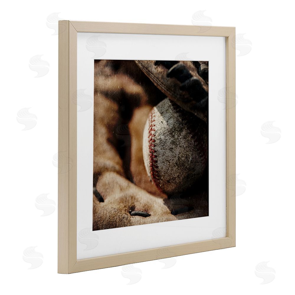 Kim Allen Be The Ball Baseball Birch Framed Print Under Glass Art