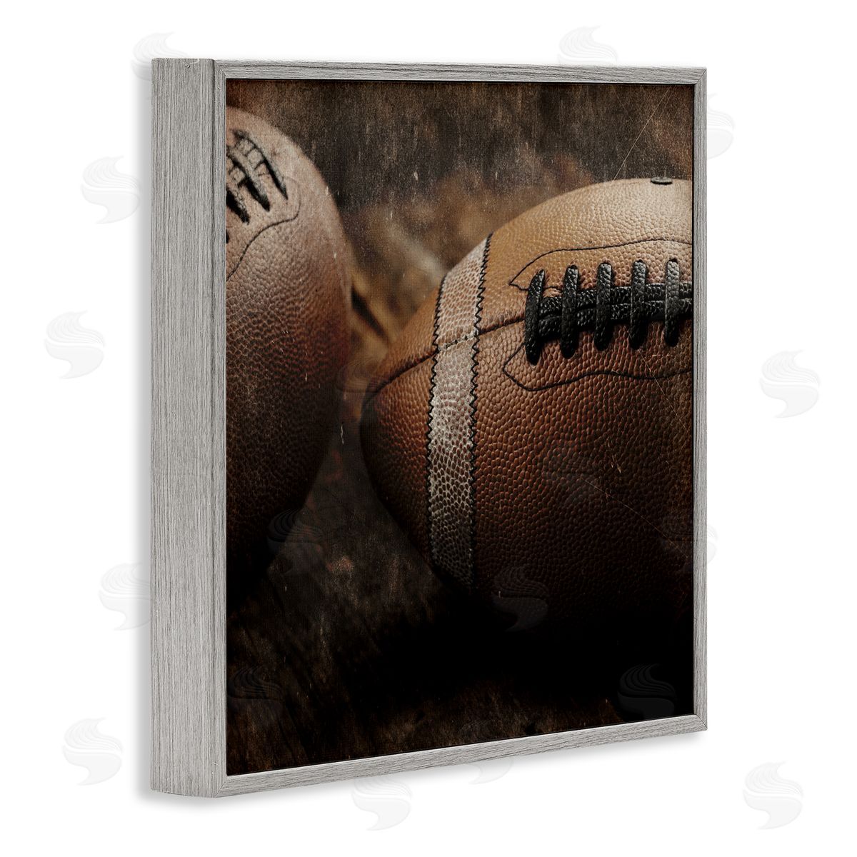Kim Allen Be The Ball Football Gray Framed Giclee Art Print