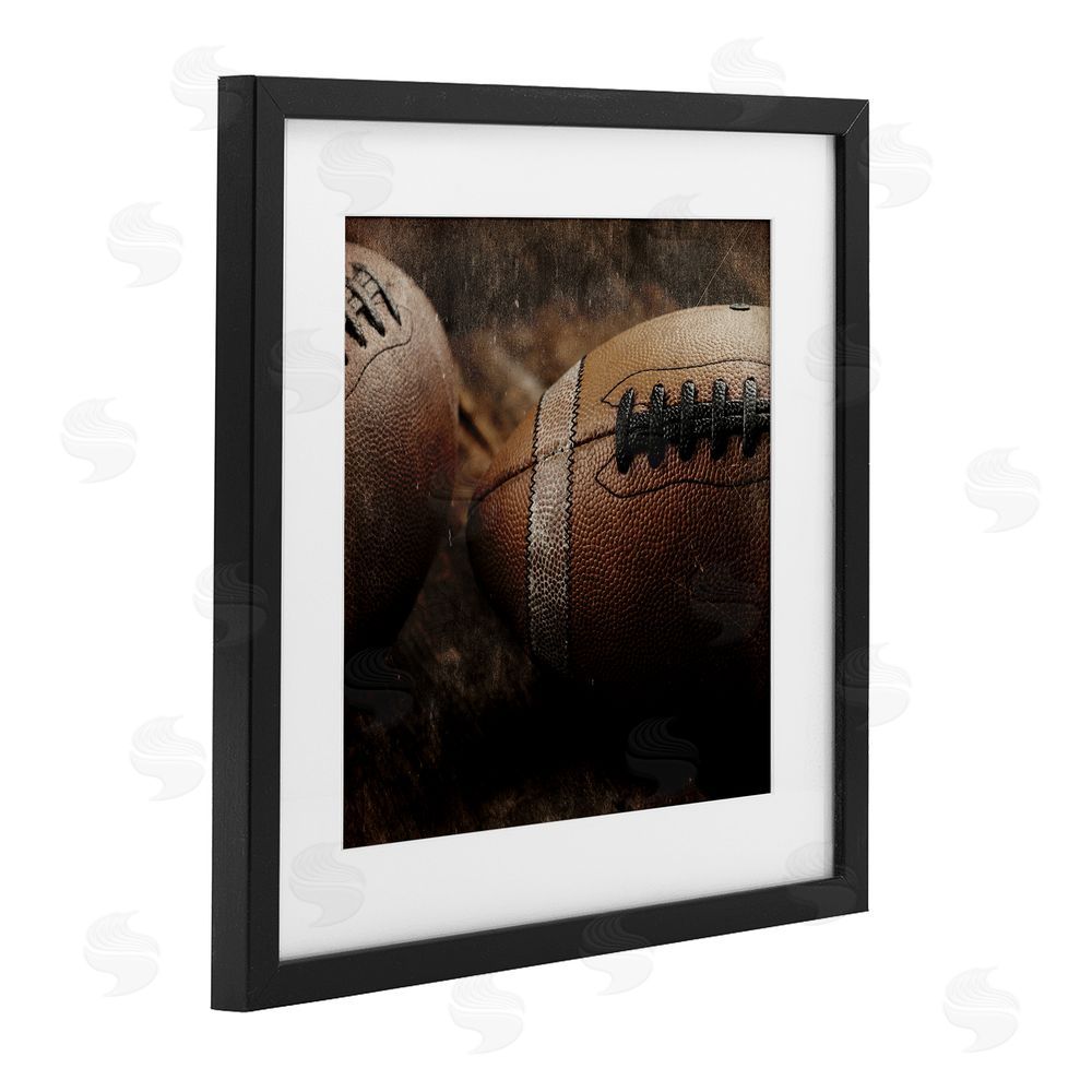 Kim Allen Be The Ball Football Black Framed Print Under Glass Art