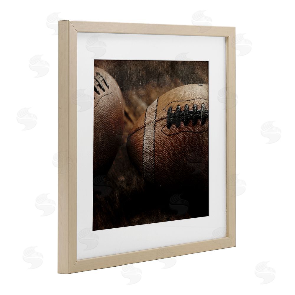 Kim Allen Be The Ball Football Birch Framed Print Under Glass Art