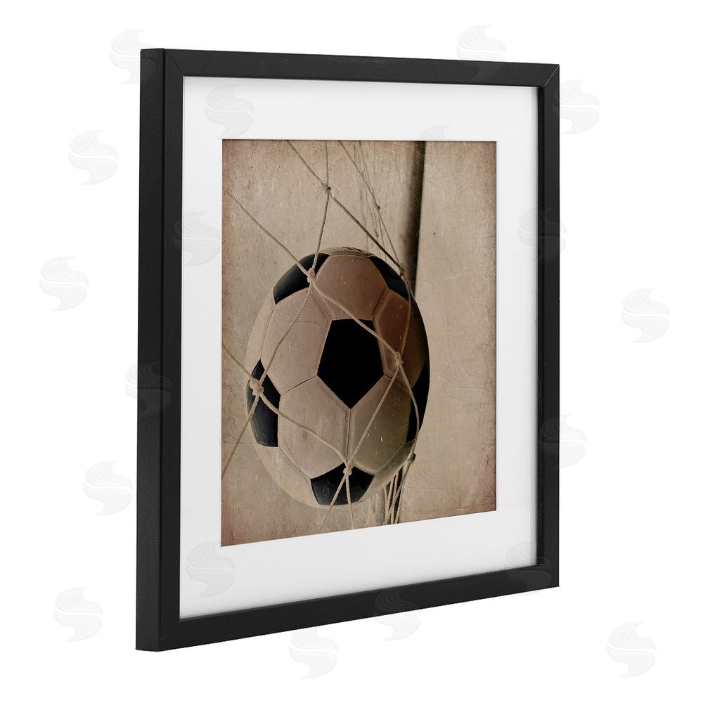 Kim Allen Be The Ball Soccer Black Framed Print Under Glass Art