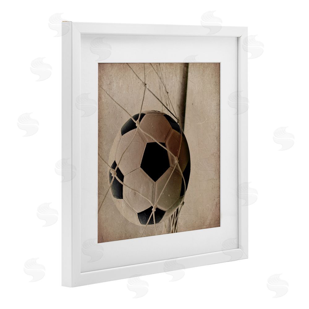 Kim Allen Be The Ball Soccer White Framed Print Under Glass Art