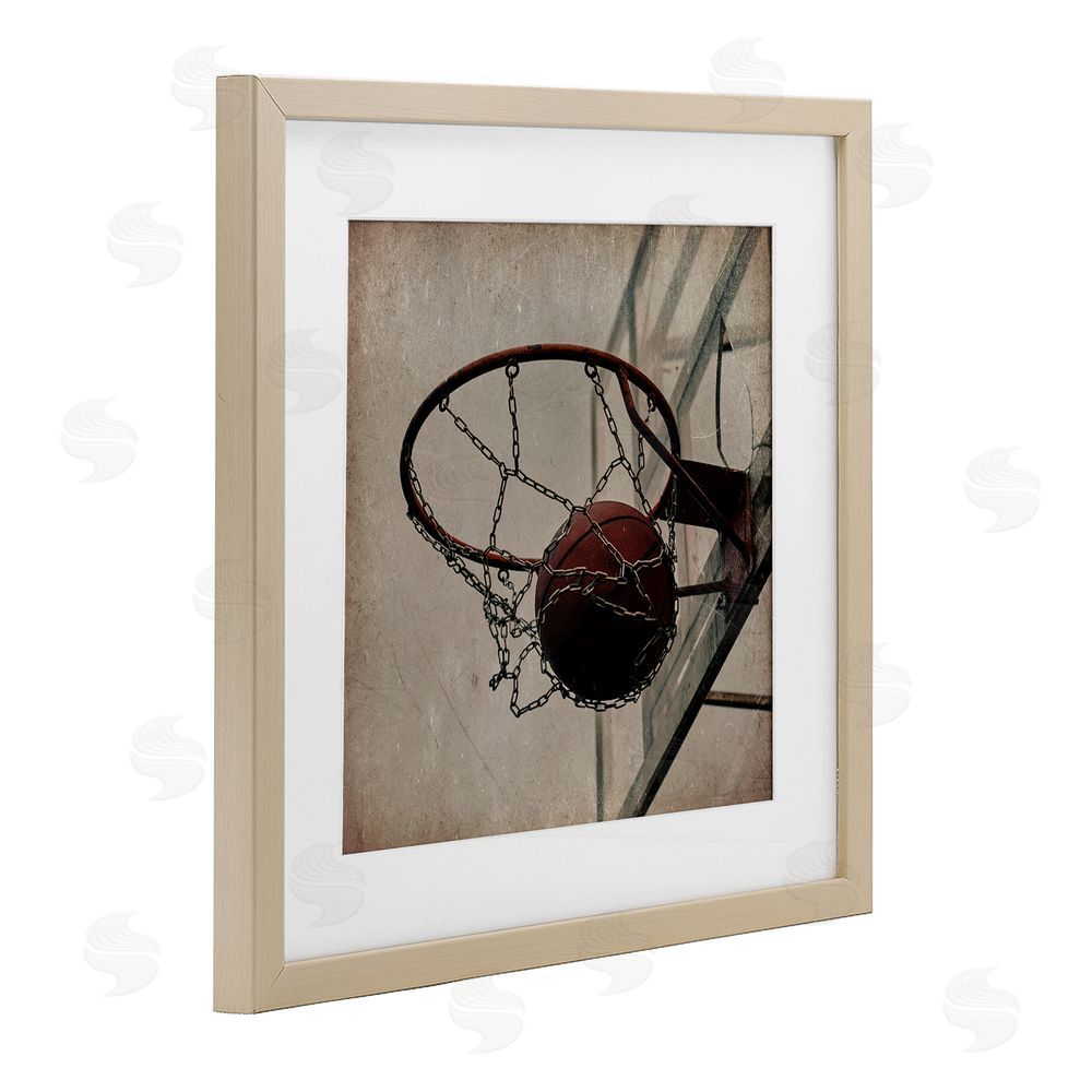 Kim Allen Be The Ball Basketball Birch Framed Print Under Glass Art