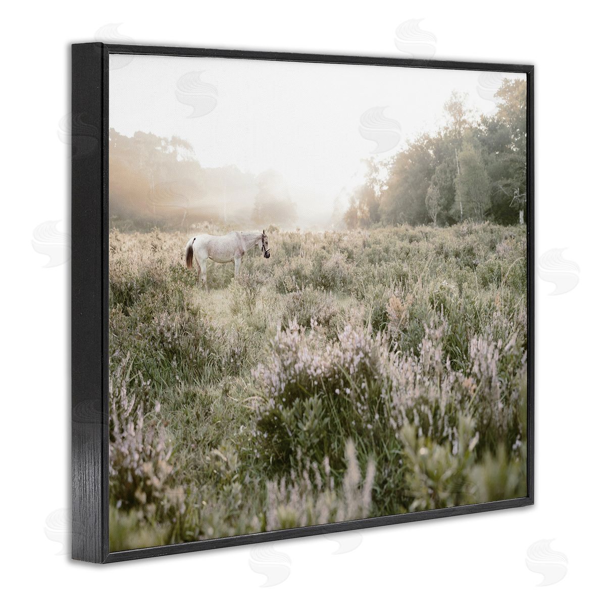 Leah Straatsma Misty Sunset Horse Black Framed Giclee Art Print