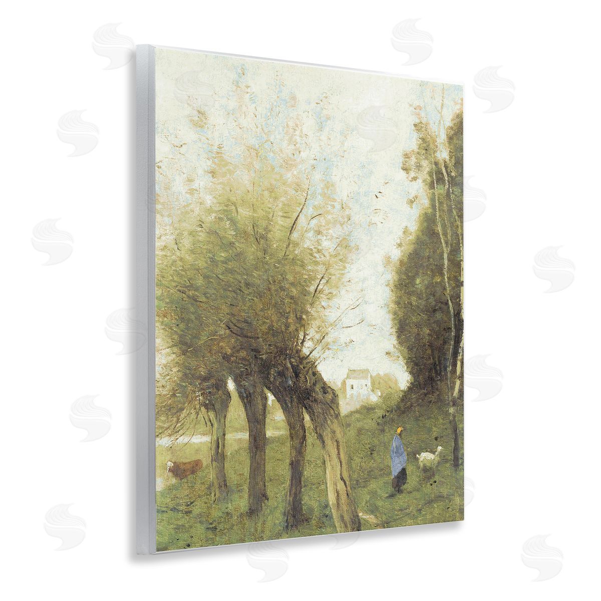 Leah Straatsma Vintage Walk With Animals Wall Plaque Art Print