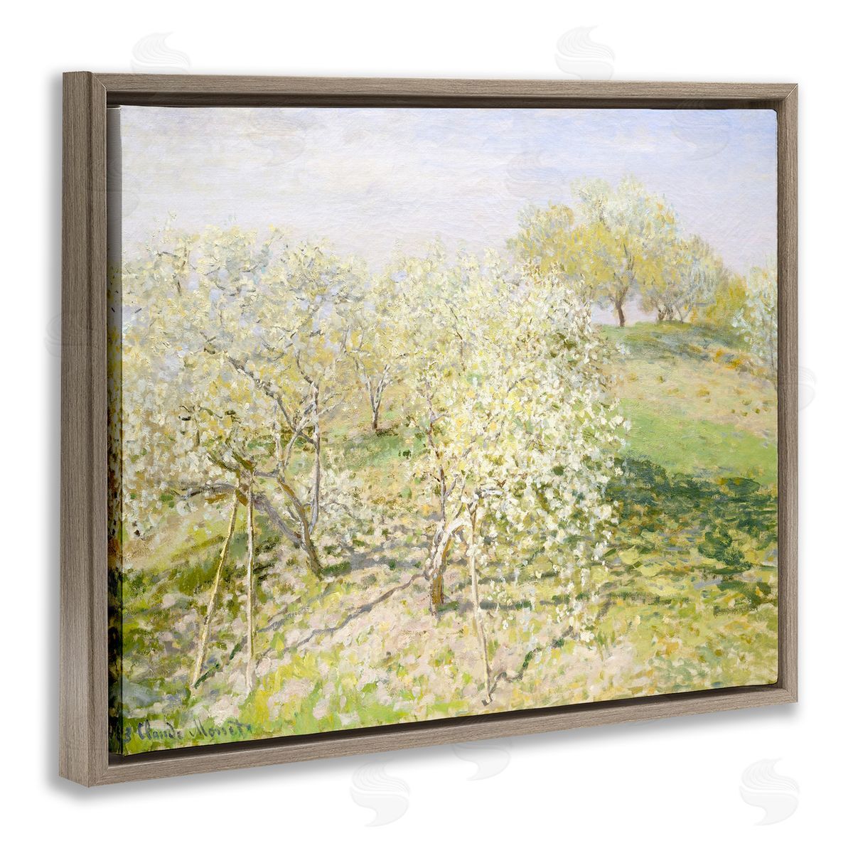 Leah Straatsma Vintage Apple Orchard Brown Floating Frame Canvas Art Print