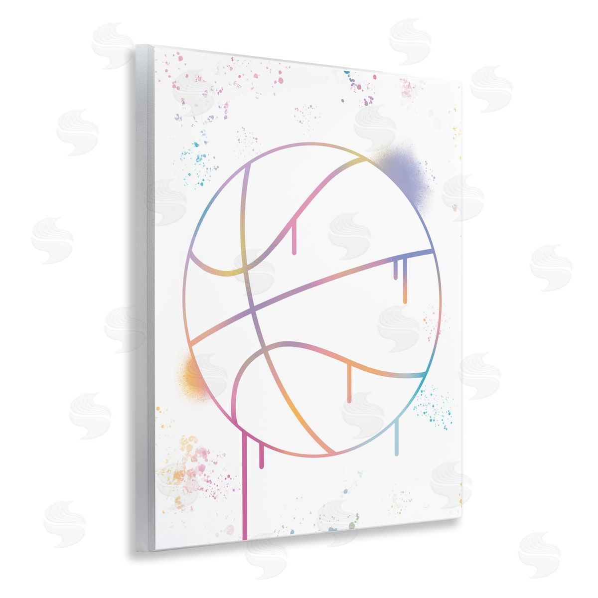 Marcus Prime Graffiti Basketball Drip Wall Plaque Art Print
