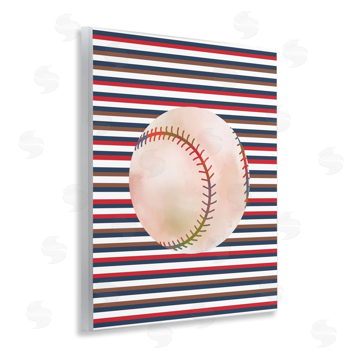 Marcus Prime Stripes And Sports Baseball Wall Plaque Art Print