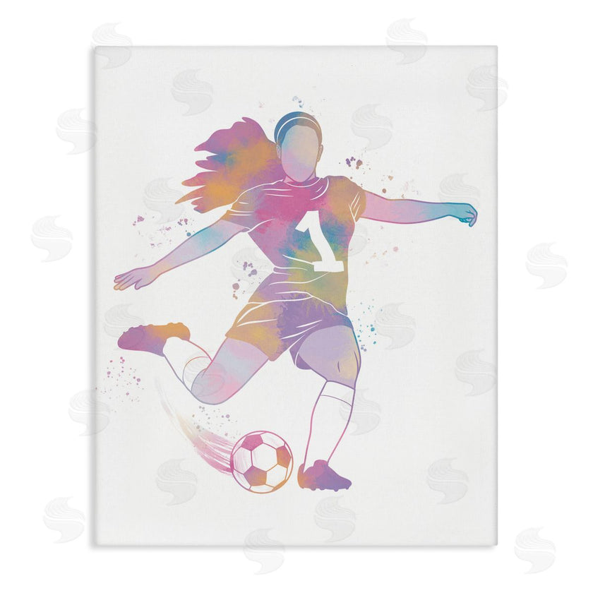 Marcus Prime | Woman Athlete Pastel Soccer