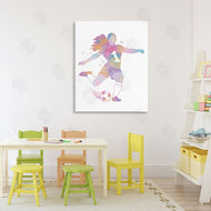 Marcus Prime | Woman Athlete Pastel Soccer