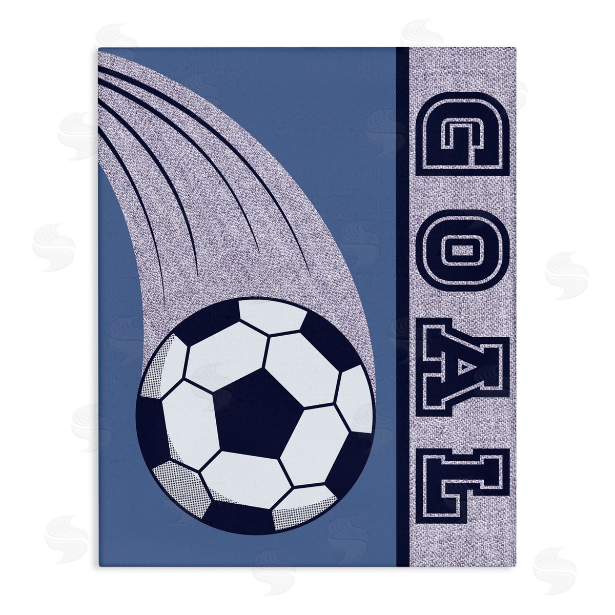 Marcus Prime Goal Vintage Soccer Canvas Wall Art Print