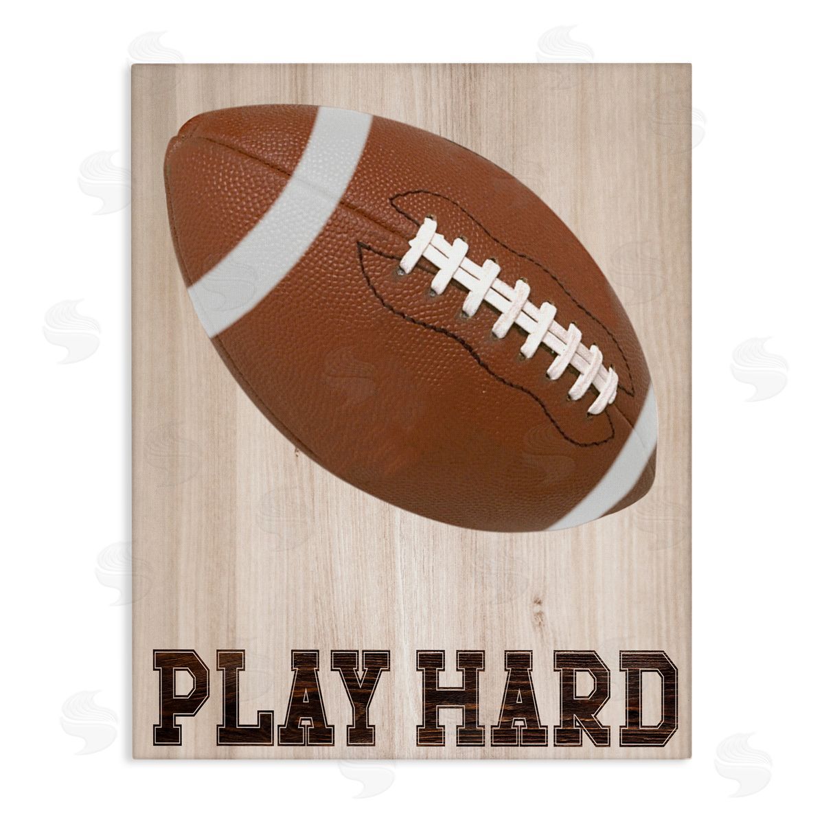 Marcus Prime Play Hard Football Canvas Wall Art Print