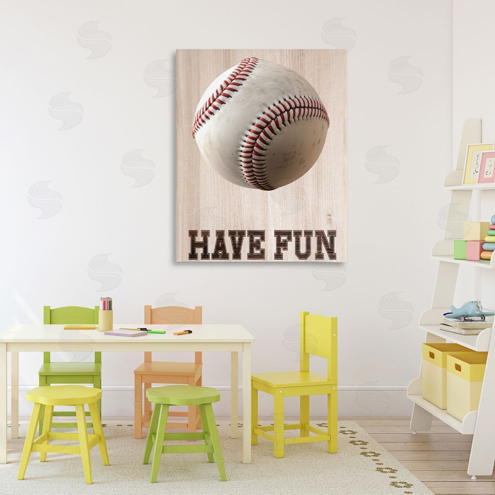 Marcus Prime Have Fun Baseball Printed Wall Art in Room