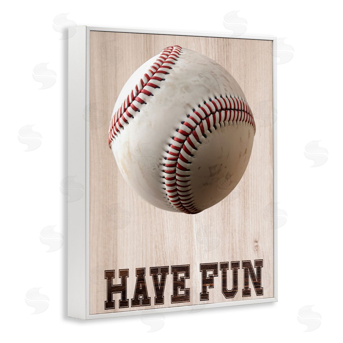 Marcus Prime Have Fun Baseball White Frame Giclee Art Print