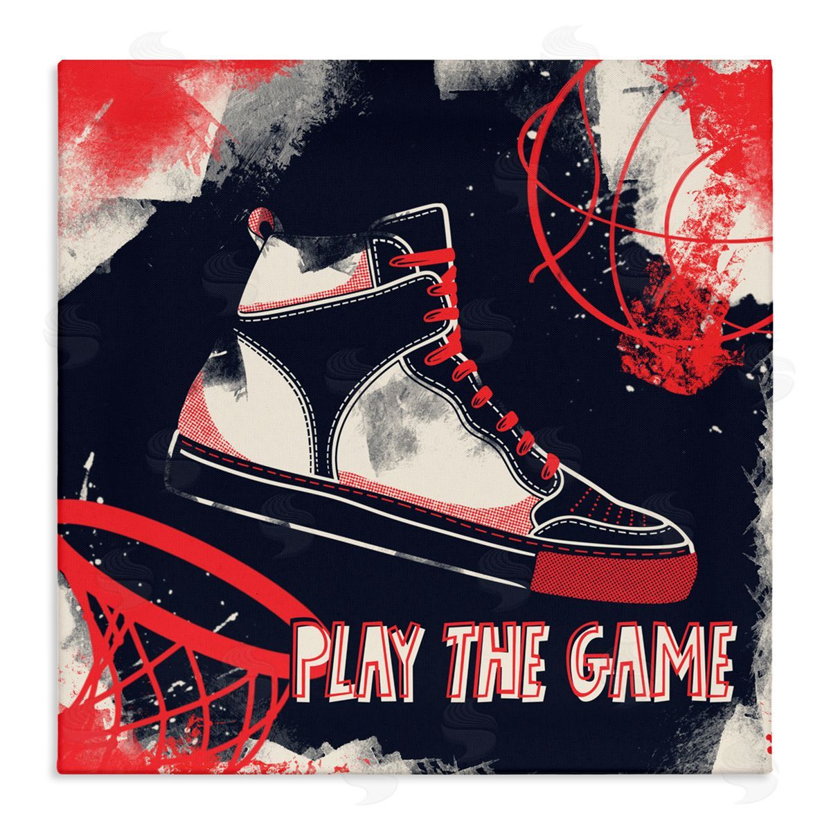 Marcus Prime Play The Game Urban Graffiti Canvas Wall Art Print