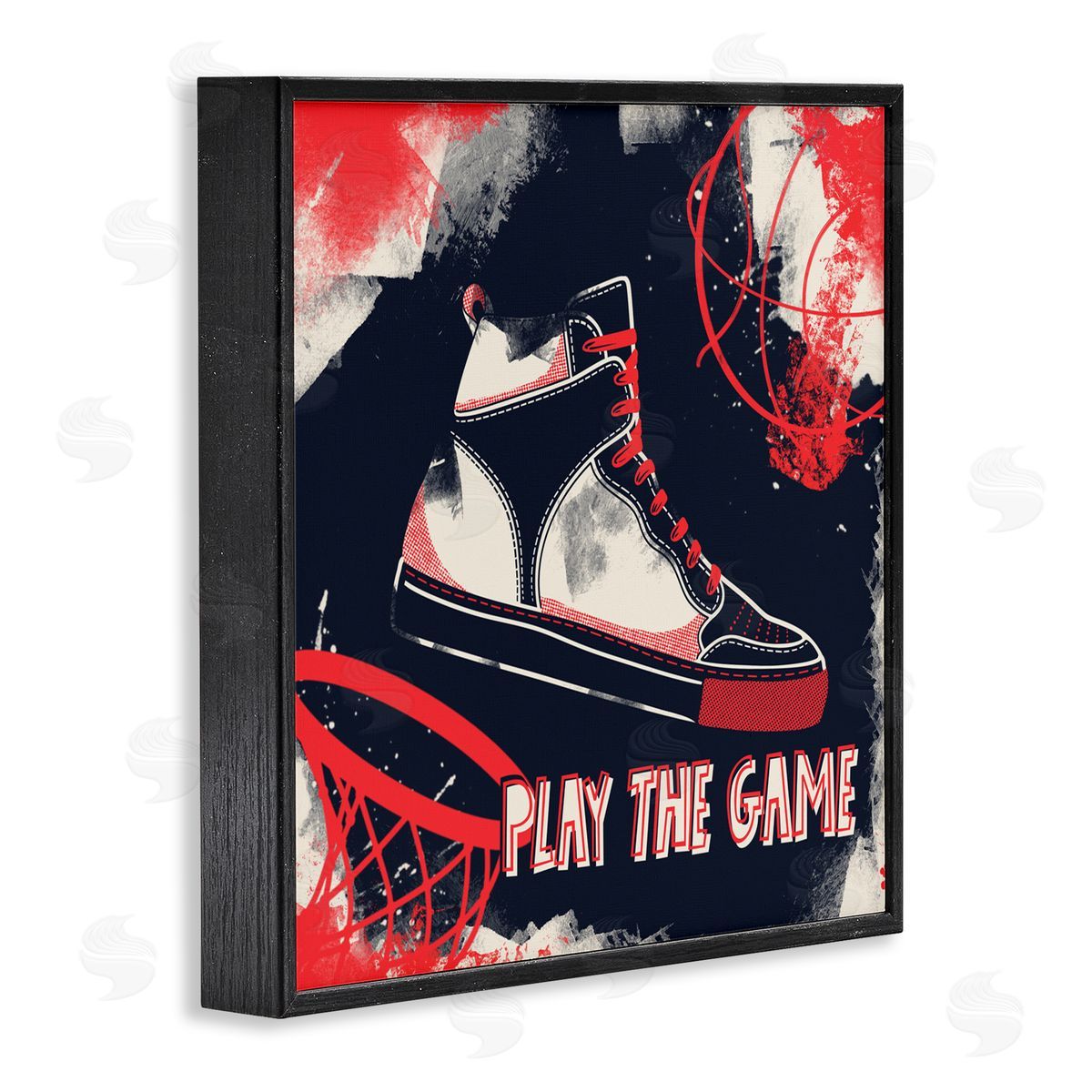 Marcus Prime Play The Game Urban Graffiti Black Framed Giclee Art Print