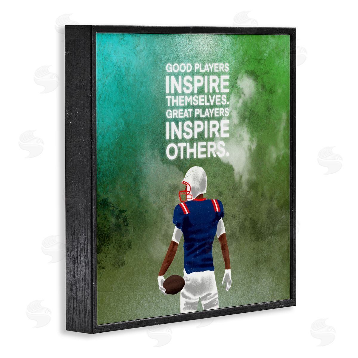 Marcus Prime Great Players Inspiring Athlete Quote Black Framed Giclee Art Print