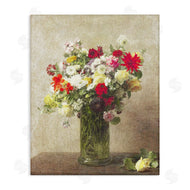 Leah Straatsma | Yellow And Red Vintage Florals