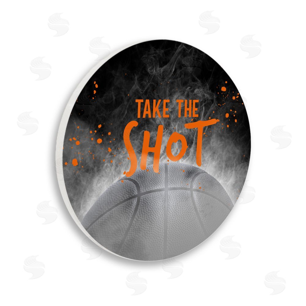 Kim Allen Take the Shot Basketball Wall Plaque Art Print