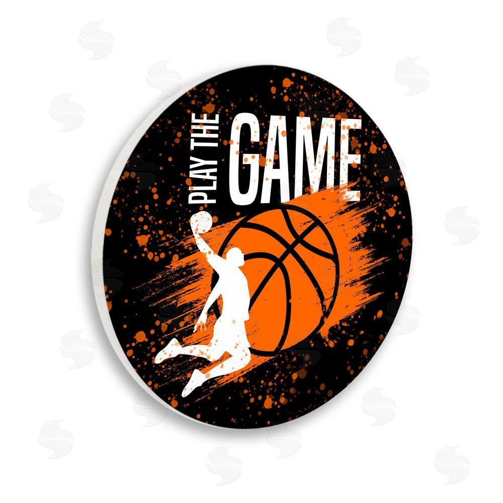 Kim Allen Play the Game Basketball Wall Plaque Art Print