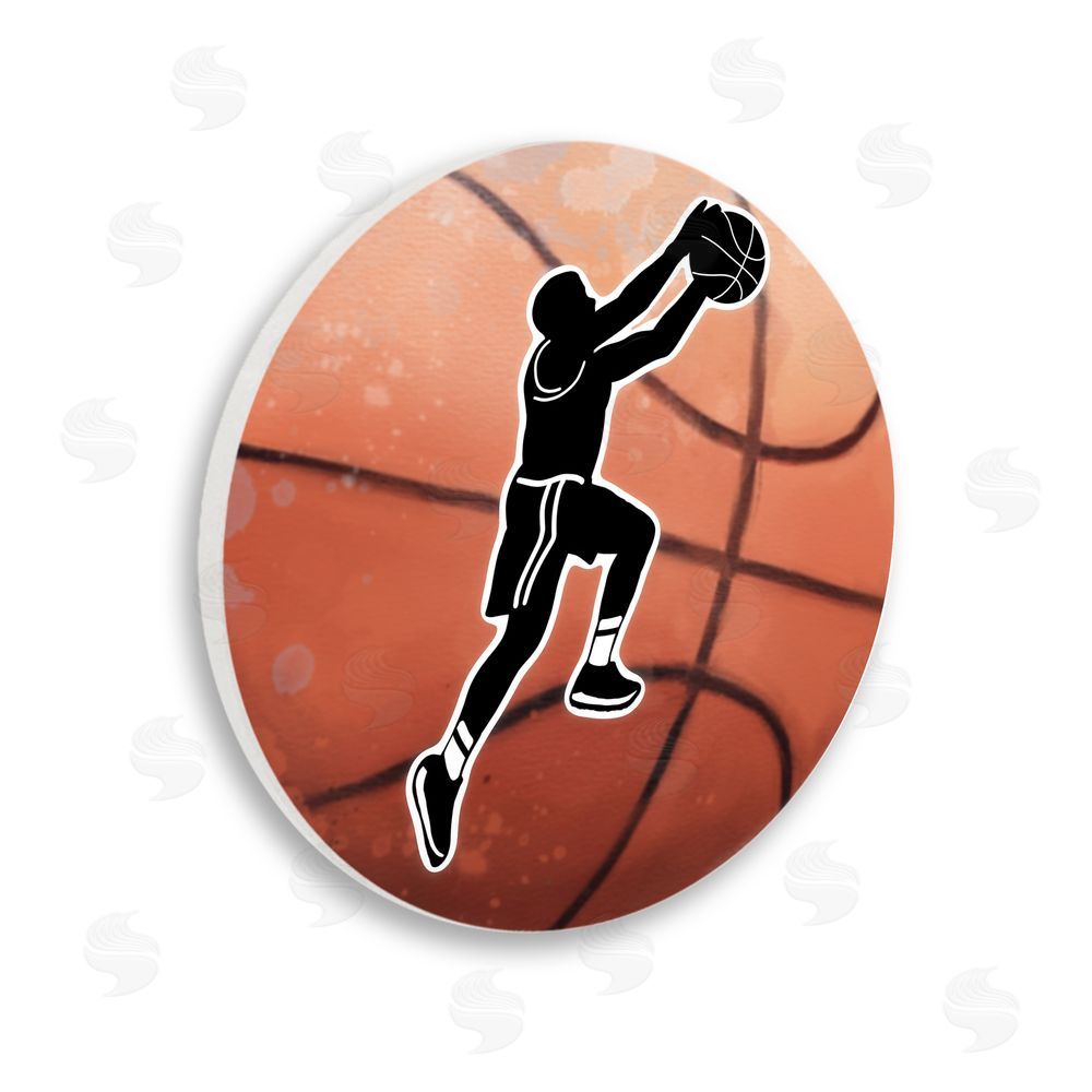 Matthew Piotrowicz Sports Basketball Jump Wall Plaque Art Print