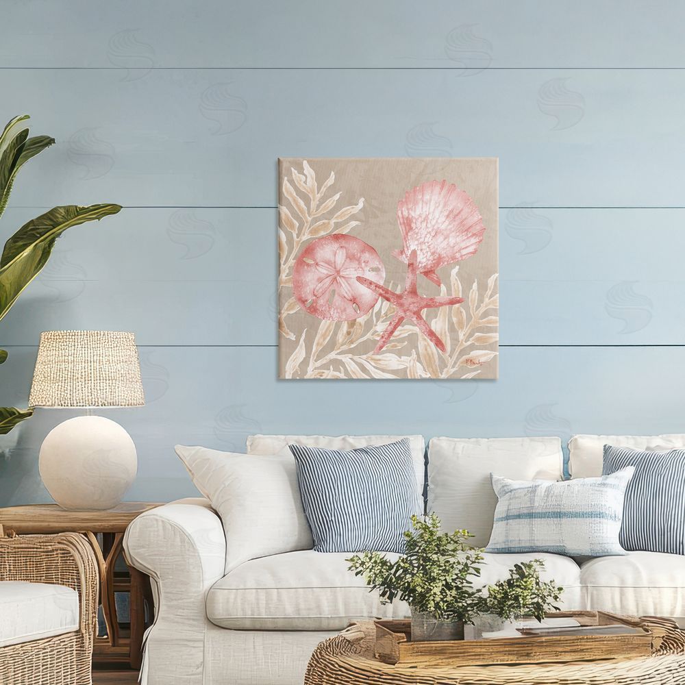 Paul Brent Tampico Shells & Sand Dollar Printed Wall Art in Room