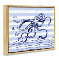 Paul Brent | Indigo Brushstroke Octopus