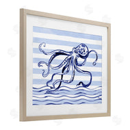 Paul Brent | Indigo Brushstroke Octopus