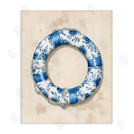 Arlington Prints | Blue Floral Life Preserver