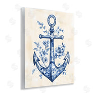 Arlington Prints | Blue Floral Life Anchor