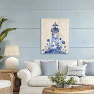 Arlington Prints | Blue Floral Lighthouse