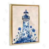 Arlington Prints | Blue Floral Lighthouse
