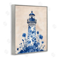 Arlington Prints | Blue Floral Lighthouse