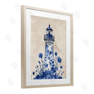 Arlington Prints | Blue Floral Lighthouse