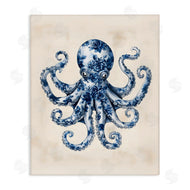 Arlington Prints | Blue Floral Octopus
