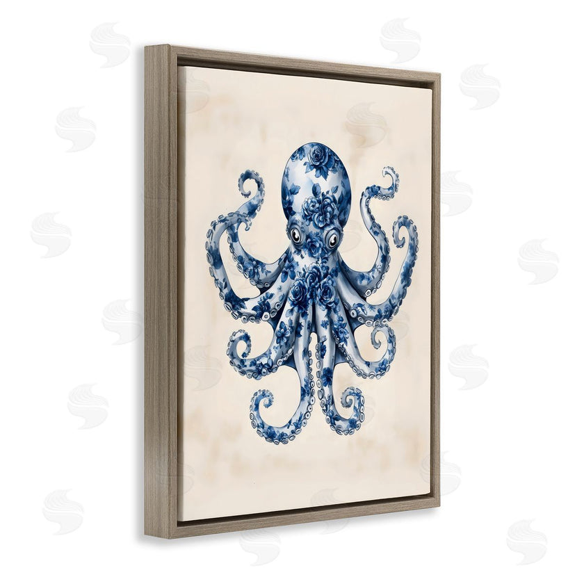 Arlington Prints | Blue Floral Octopus