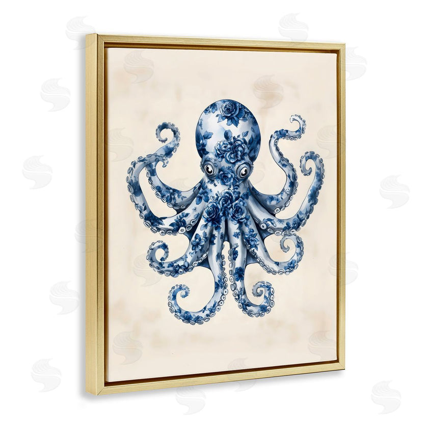 Arlington Prints | Blue Floral Octopus
